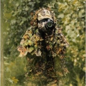 Mirage Wear Gilly Camo Jacket Vintage 3D Leaf Hooded Mesh-Net Perfect Condition